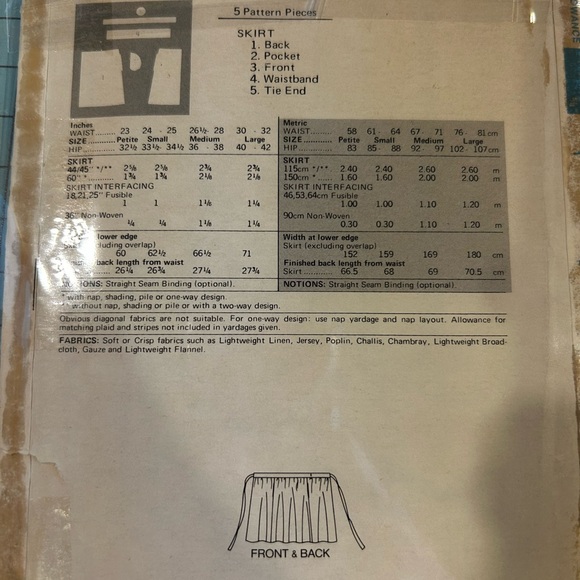 Butterick 5896 Size B EUC - Picture 2 of 3